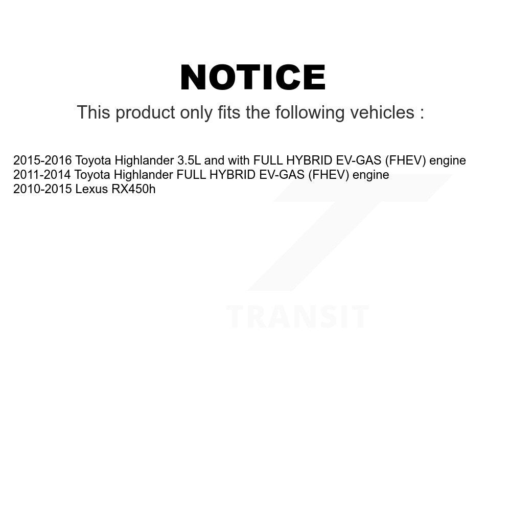 Air And Cabin Filters Kit For Toyota Highlander Lexus RX450h KFL-100963