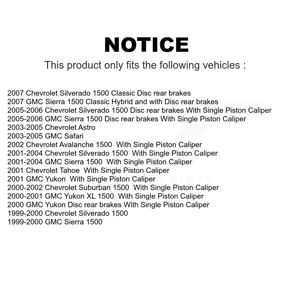 Front Rear Coated Disc Brake Rotors Kit For Chevrolet Silverado 1500 GMC Sierra Suburban Classic Tahoe Avalanche Astro Yukon XL Safari KG-100696