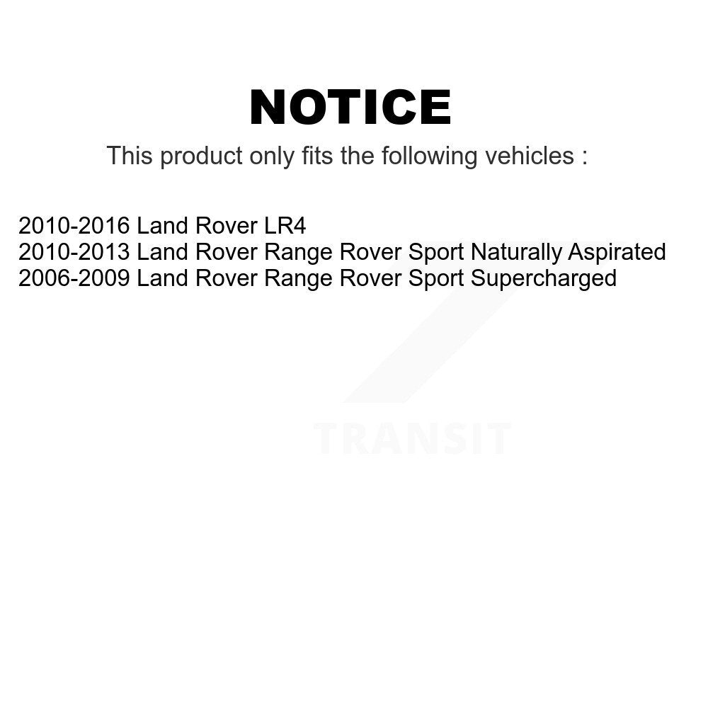 Front Rear Coated Disc Brake Rotors Kit For Land Rover Range Sport LR4 KG-101047