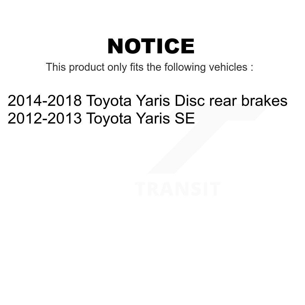 Front Rear Coated Disc Brake Rotors Kit For Toyota Yaris KG-101157