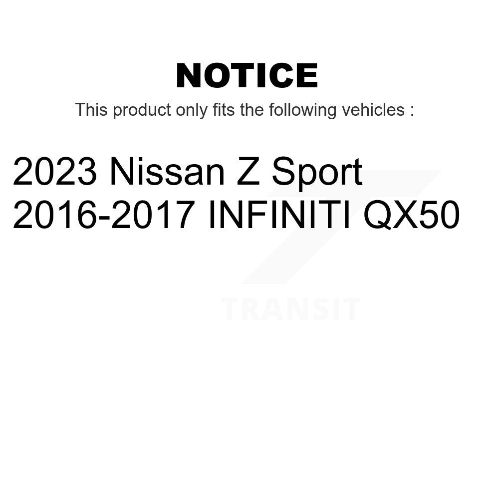 Front Rear Coated Disc Brake Rotors Kit For INFINITI QX50 Nissan Z KG-101173