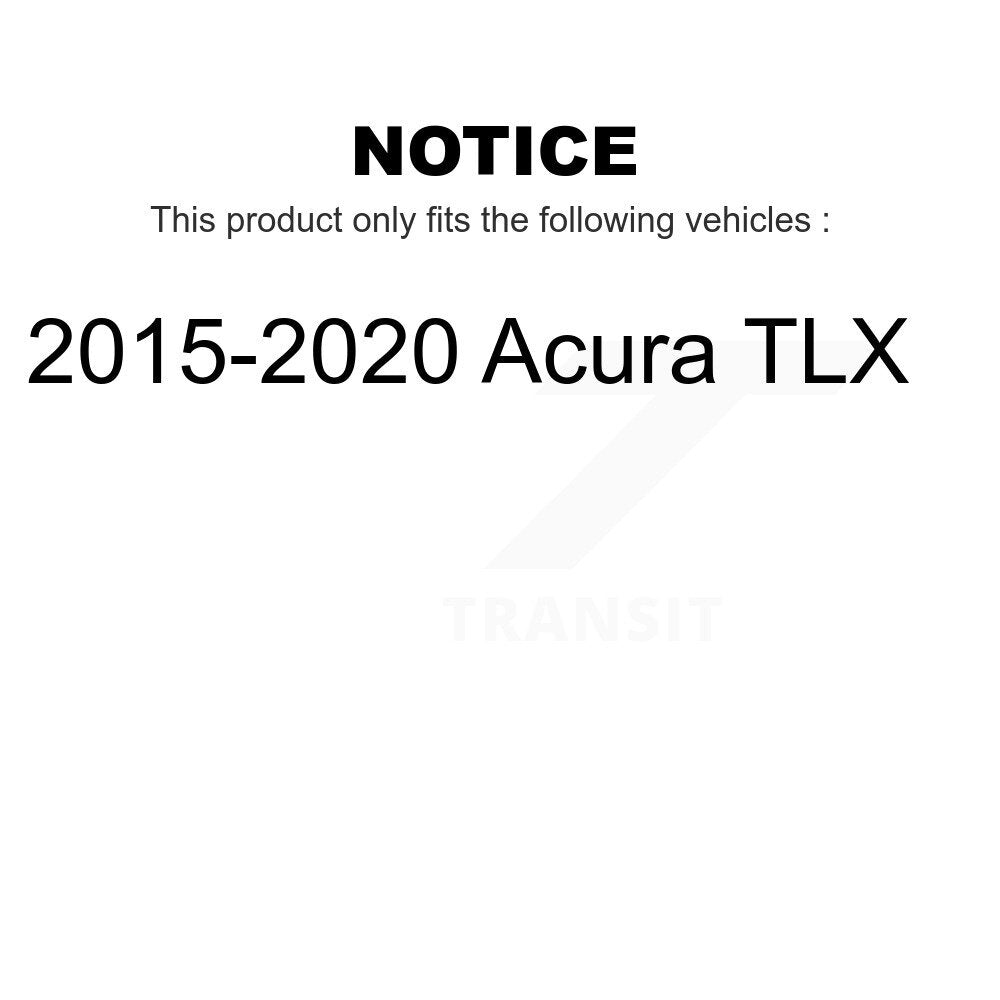 Front Rear Coated Disc Brake Rotors Kit For 2015-2020 Acura TLX KG-101175