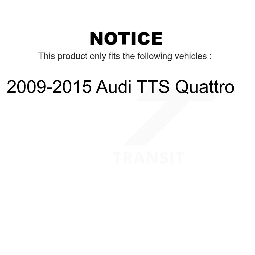 Front Rear Coated Disc Brake Rotors Kit For 2009-2015 Audi TTS Quattro KG-101266