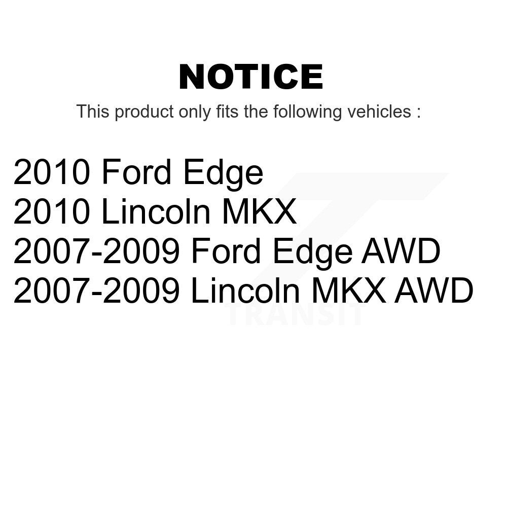 Front Rear Coated Disc Brake Rotors Kit For Ford Edge Lincoln MKX KG-101381