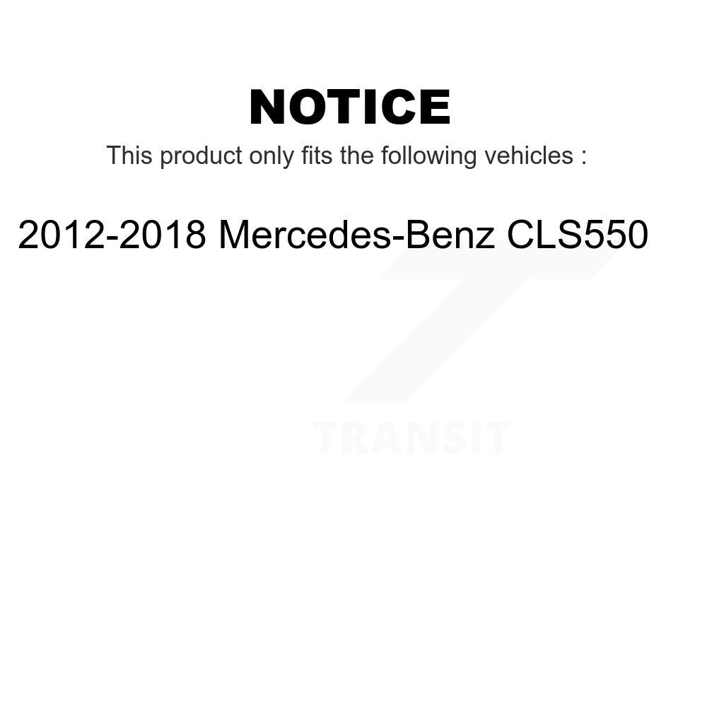 Front Rear Coated Disc Brake Rotors Kit For 2012-2018 Mercedes-Benz CLS550 KG-101708