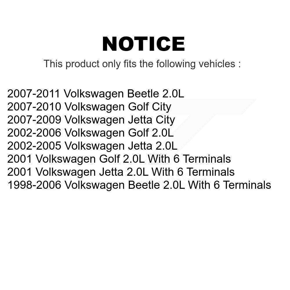 Mpulse Ignition Coil Pair For Volkswagen Beetle Jetta Golf City KMP-100148