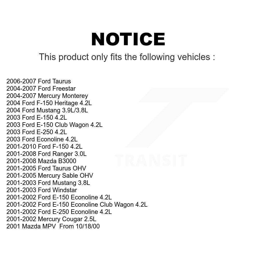 Mpulse Ignition Coil Kit For Ford F-150 Ranger Taurus Mustang Mercury Windstar Freestar Sable Heritage E-250 Econoline Mazda E-150 B3000 Monterey Cougar MPV Club Wagon KMP-100481