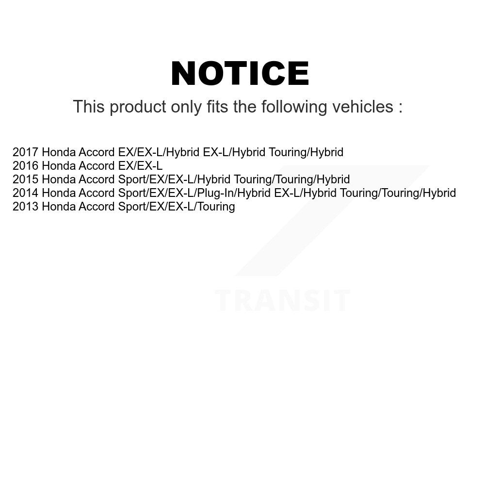 Front Rear Semi-Metallic Brake Pads Kit For Honda Accord KPF-100252