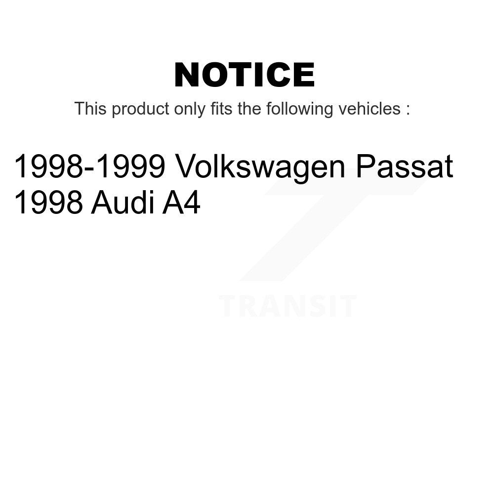 Front Rear Semi-Metallic Brake Pads Kit For Volkswagen Passat Audi A4 KPF-100370