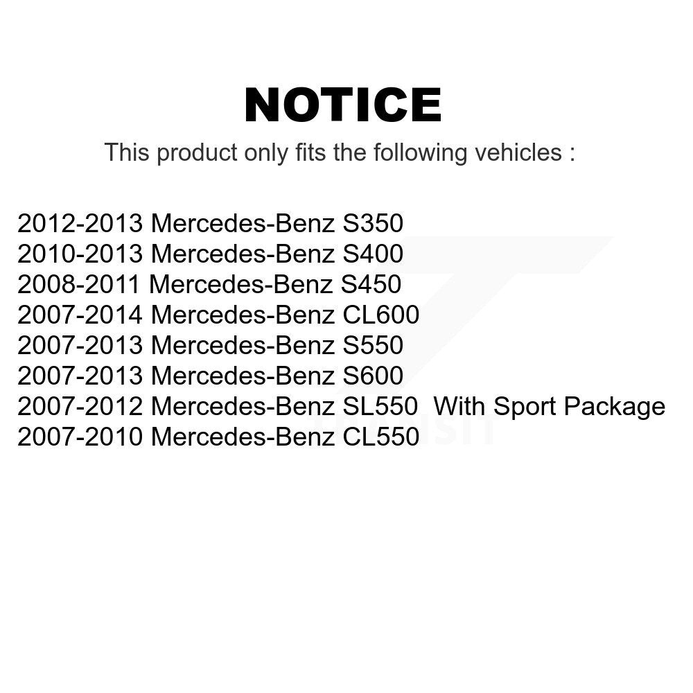 Front Rear Semi-Metallic Brake Pads Kit For Mercedes-Benz S550 SL550 CL550 S600 S350 S400 CL600 S450 KPF-100550