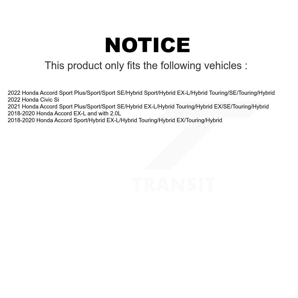 Front Rear Semi-Metallic Brake Pads Kit For Honda Accord Civic KPF-100562