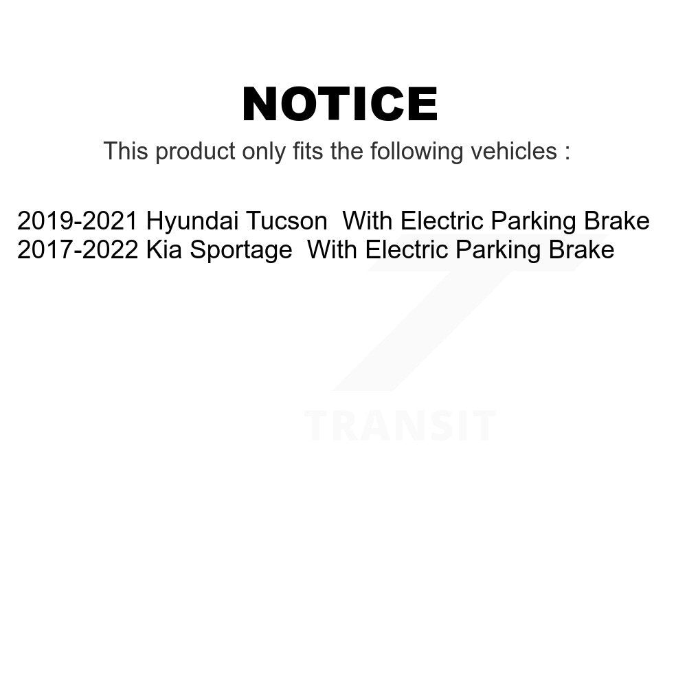 Front Rear Semi-Metallic Brake Pads Kit For Kia Sportage Hyundai Tucson With Electric Parking KPF-100631