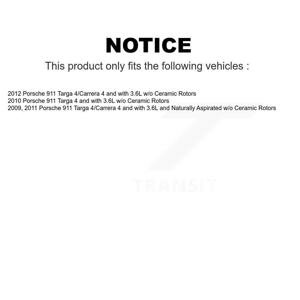 Mpulse Front Disc Brake Pads Wear Sensor (2 Pack) For Porsche 911 w o Ceramic Rotors KSE-100004