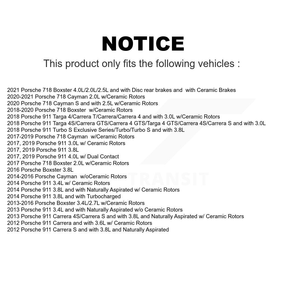 Mpulse Front Disc Brake Pads Wear Sensor (2 Pack) For Porsche 911 Boxster Cayman 718 KSE-100006