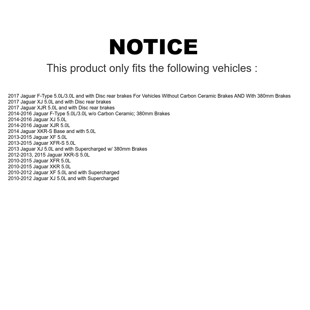 Mpulse Front Disc Brake Pads Wear Sensor (2 Pack) For Jaguar XF XJ F-Type XKR XFR XJR XKR-S XFR-S XJR575 KSE-100019