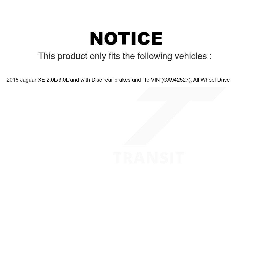 Mpulse Front Disc Brake Pads Wear Sensor (2 Pack) For 2016 Jaguar XE 2.0L 3.0L with rear brakes To VIN (GA942527) All Wheel Drive KSE-100059