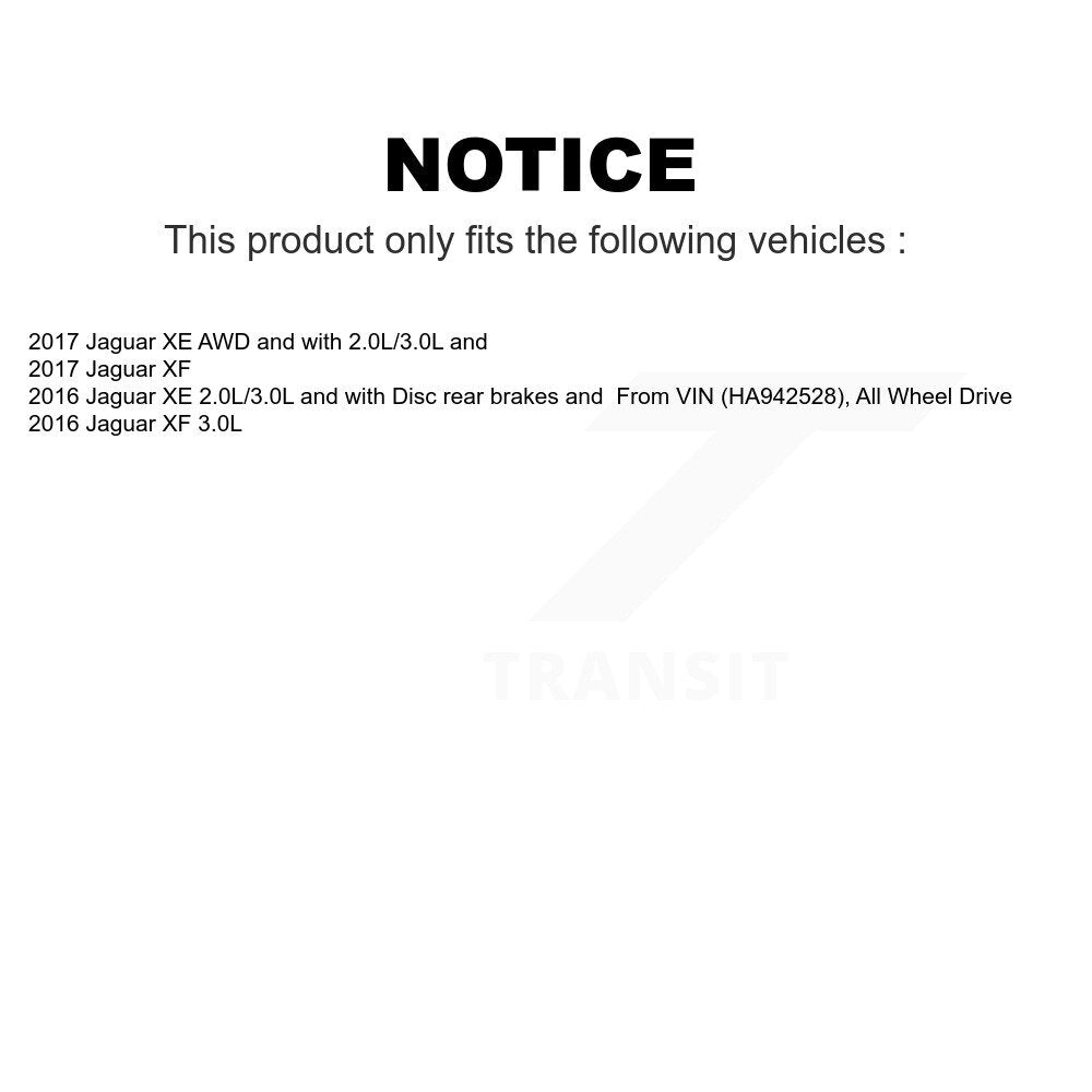 Mpulse Front Disc Brake Pads Wear Sensor (2 Pack) For Jaguar XE XF KSE-100061