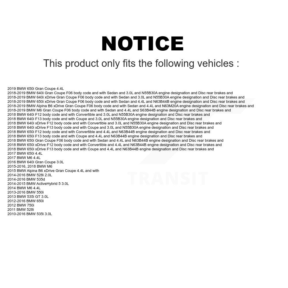 Mpulse Front Disc Brake Pads Wear Sensor (2 Pack) For BMW 535i 528i 650i 550i 535d M6 640i Gran Coupe 750i GT Alpina B6 xDrive ActiveHybrid 5 KSE-100092
