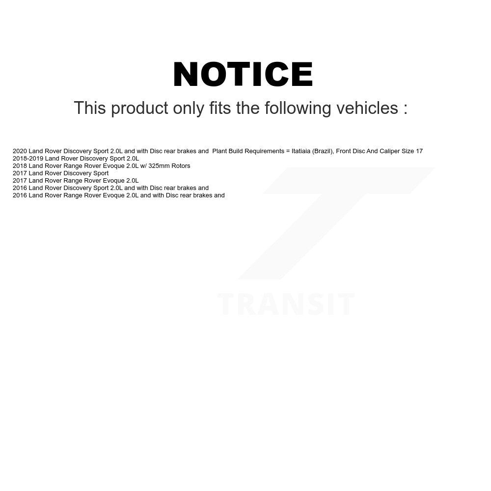 Mpulse Front Disc Brake Pads Wear Sensor (2 Pack) For Land Rover Discovery Sport Range Evoque KSE-100095
