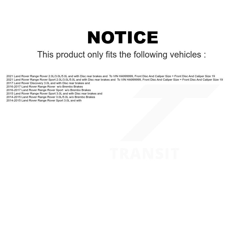 Mpulse Front Disc Brake Pads Wear Sensor (2 Pack) For Land Rover Range Sport Discovery KSE-100097