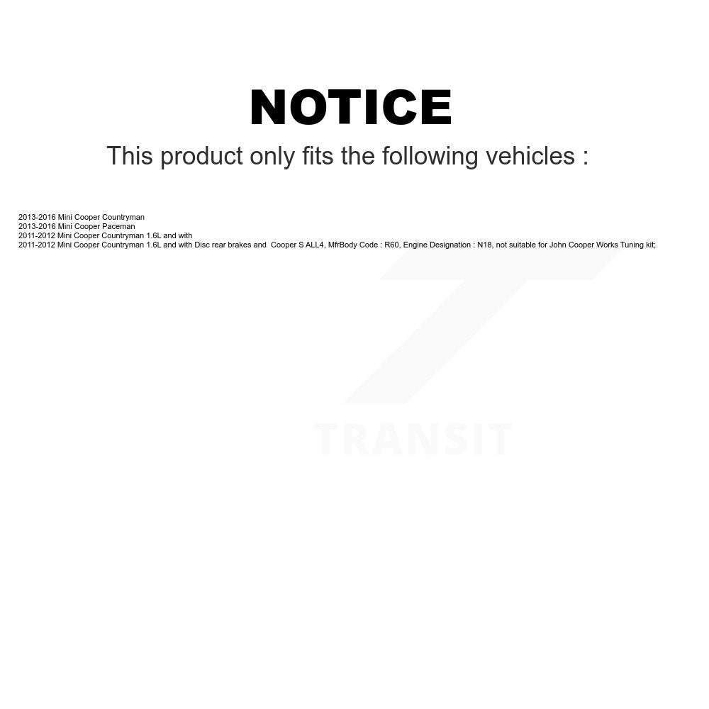 Mpulse Front Disc Brake Pads Wear Sensor (2 Pack) For Mini Cooper Countryman Paceman KSE-100100