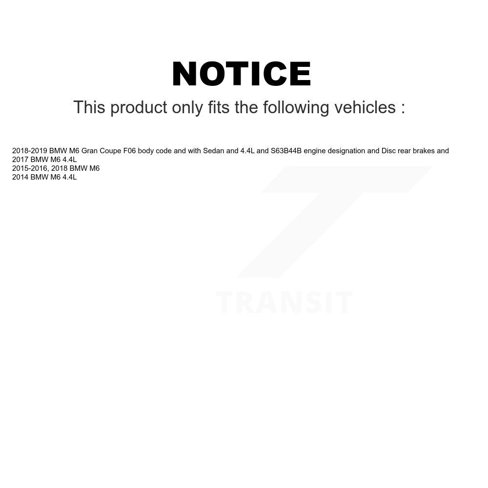 Mpulse Front Rear Disc Brake Pads Wear Sensor (4 Pack) For BMW M6 Gran Coupe KSE-100120