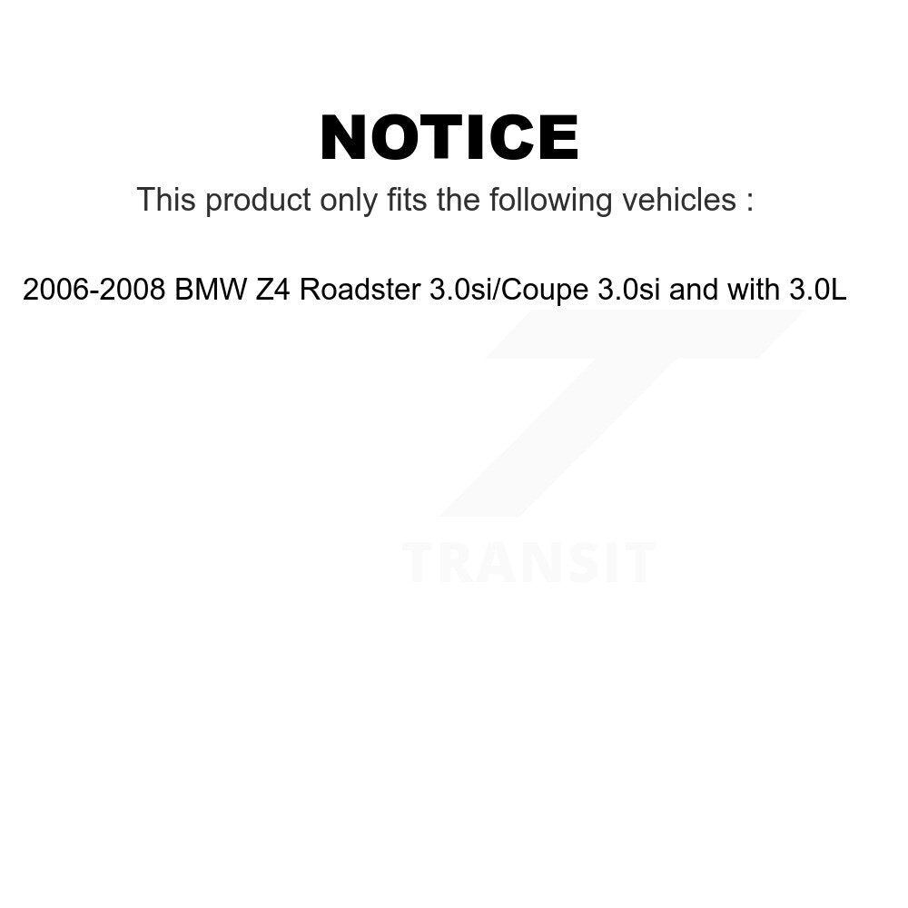 Mpulse Front Rear Disc Brake Pads Wear Sensor (4 Pack) For 2006-2008 BMW Z4 Roadster 3.0si Coupe with 3.0L KSE-100126