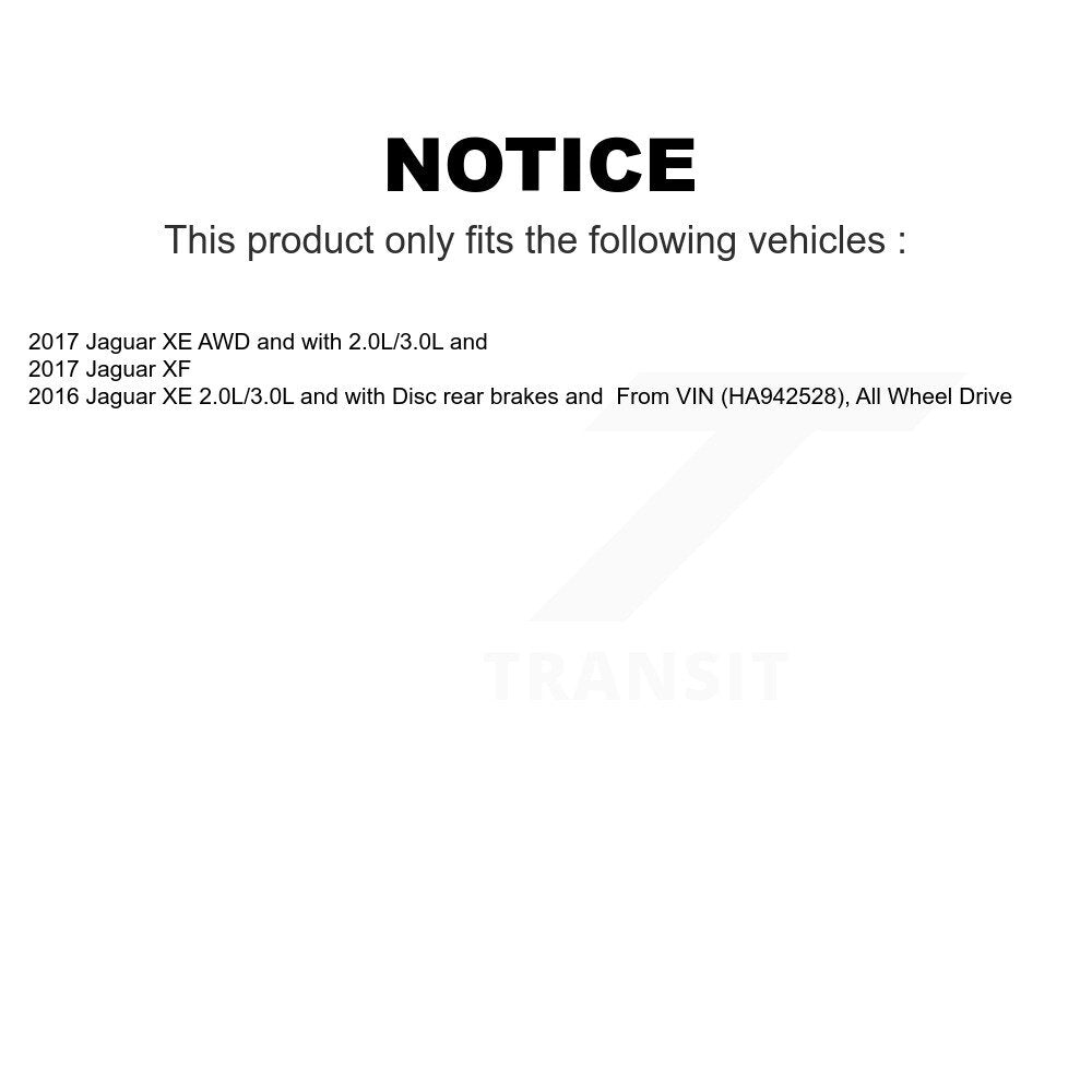 Mpulse Front Rear Disc Brake Pads Wear Sensor (4 Pack) For Jaguar XE XF KSE-100134