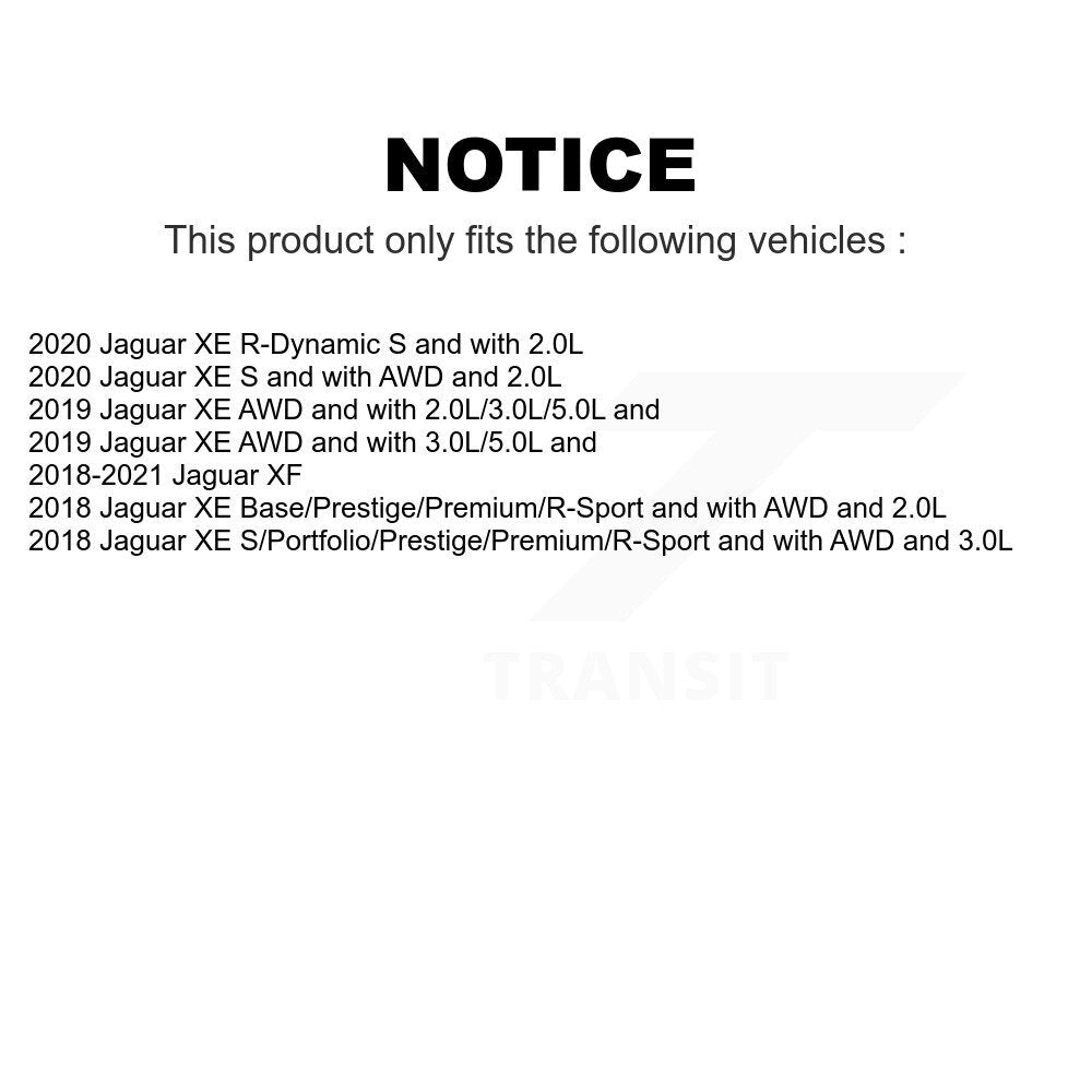 Mpulse Front Rear Disc Brake Pads Wear Sensor (4 Pack) For Jaguar XE XF KSE-100135