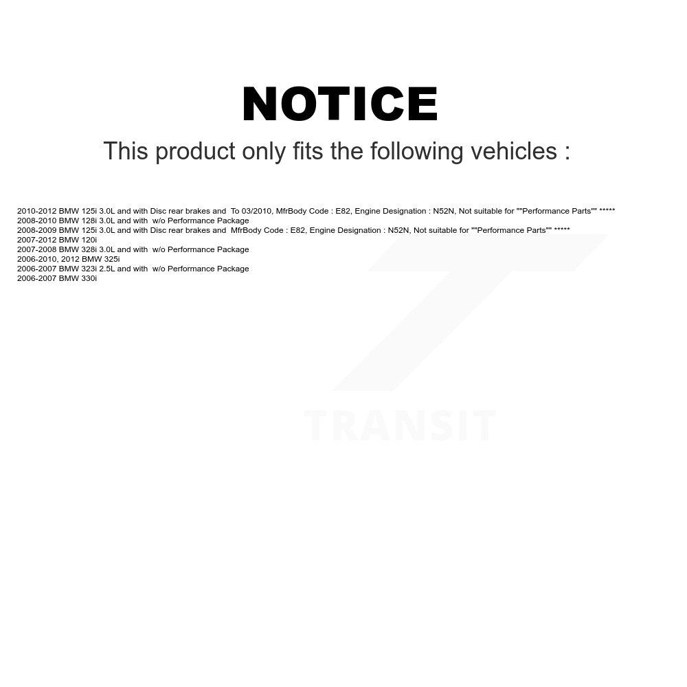Mpulse Front Rear Disc Brake Pads Wear Sensor (4 Pack) For BMW 328i 325i 330i 128i 125i 120i 323i KSE-100143