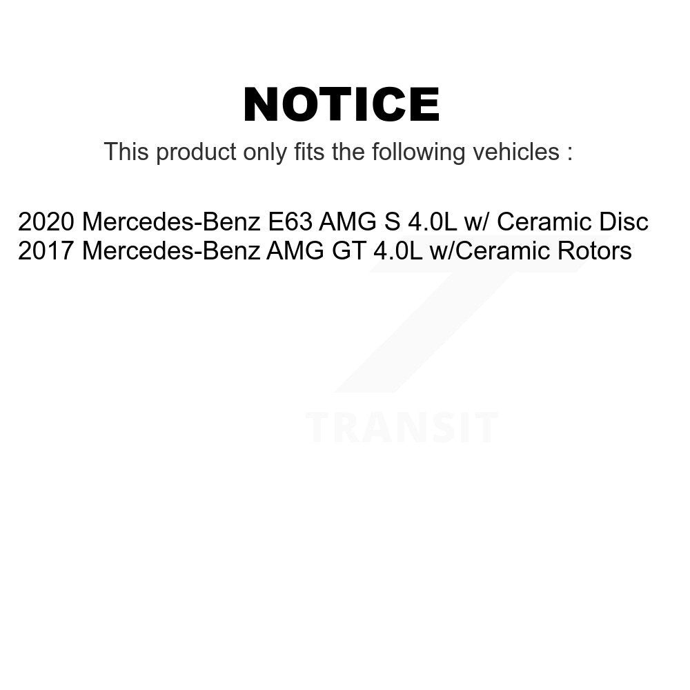Mpulse Front Rear Disc Brake Pads Wear Sensor (4 Pack) For Mercedes-Benz AMG GT E63 S 4.0L KSE-100203