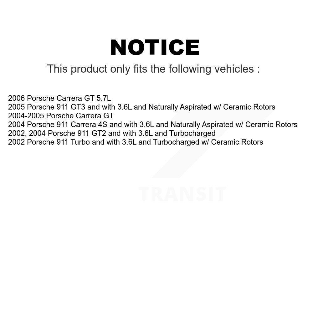 Mpulse Rear Disc Brake Pads Wear Sensor (2 Pack) For Porsche 911 Carrera GT KSE-100246