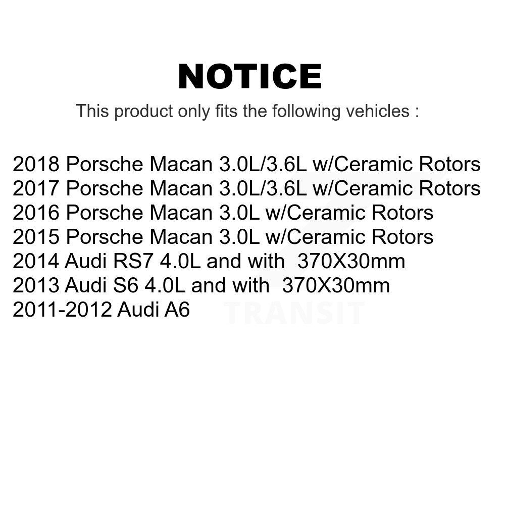 Mpulse Rear Disc Brake Pads Wear Sensor (2 Pack) For Porsche Macan Audi A6 S6 RS7 KSE-100260