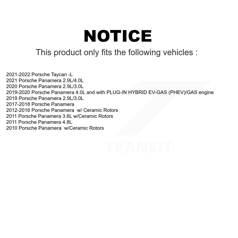 Mpulse Rear Disc Brake Pads Wear Sensor (2 Pack) For Porsche Panamera Taycan KSE-100300