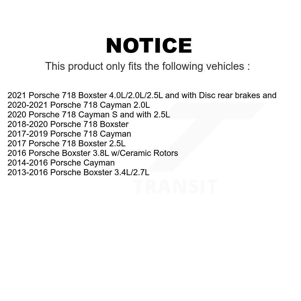 Mpulse Rear Disc Brake Pads Wear Sensor (2 Pack) For Porsche Boxster Cayman 718 KSE-100302