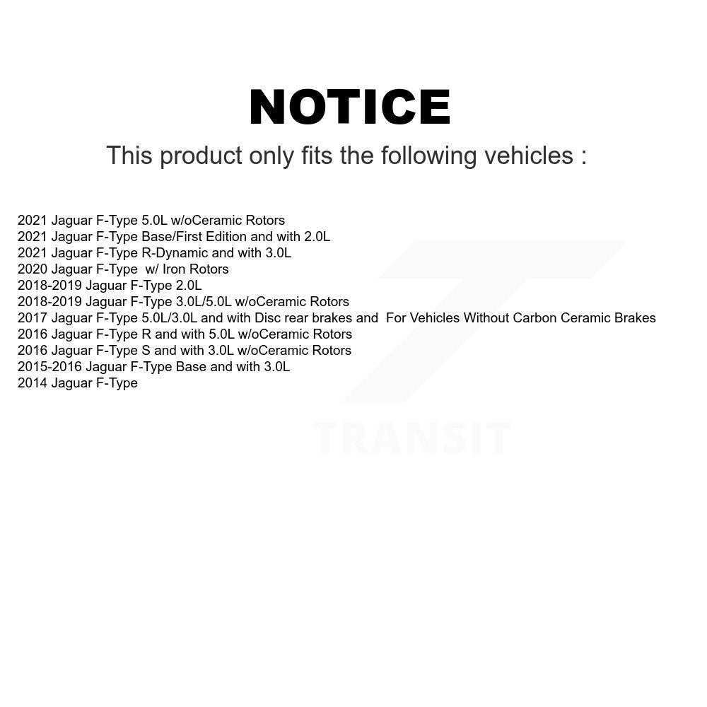 Mpulse Rear Disc Brake Pads Wear Sensor (2 Pack) For Jaguar F-Type KSE-100306