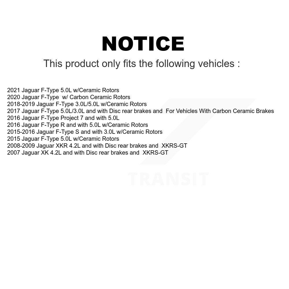 Mpulse Rear Disc Brake Pads Wear Sensor (2 Pack) For Jaguar F-Type XK XKR KSE-100307
