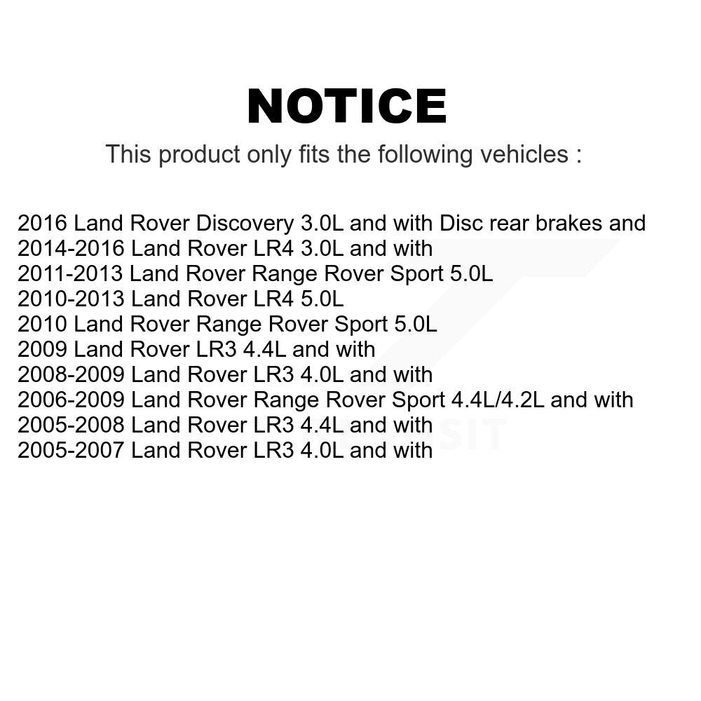 Mpulse Rear Disc Brake Pads Wear Sensor (2 Pack) For Land Rover Range Sport LR4 LR3 Discovery KSE-100337