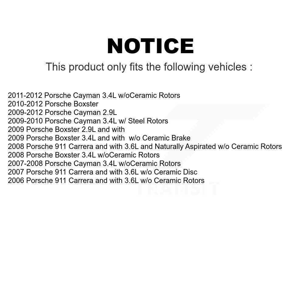 Mpulse Front Disc Brake Pads Wear Sensor (2 Pack) For Porsche 911 Cayman Boxster KSE-100350