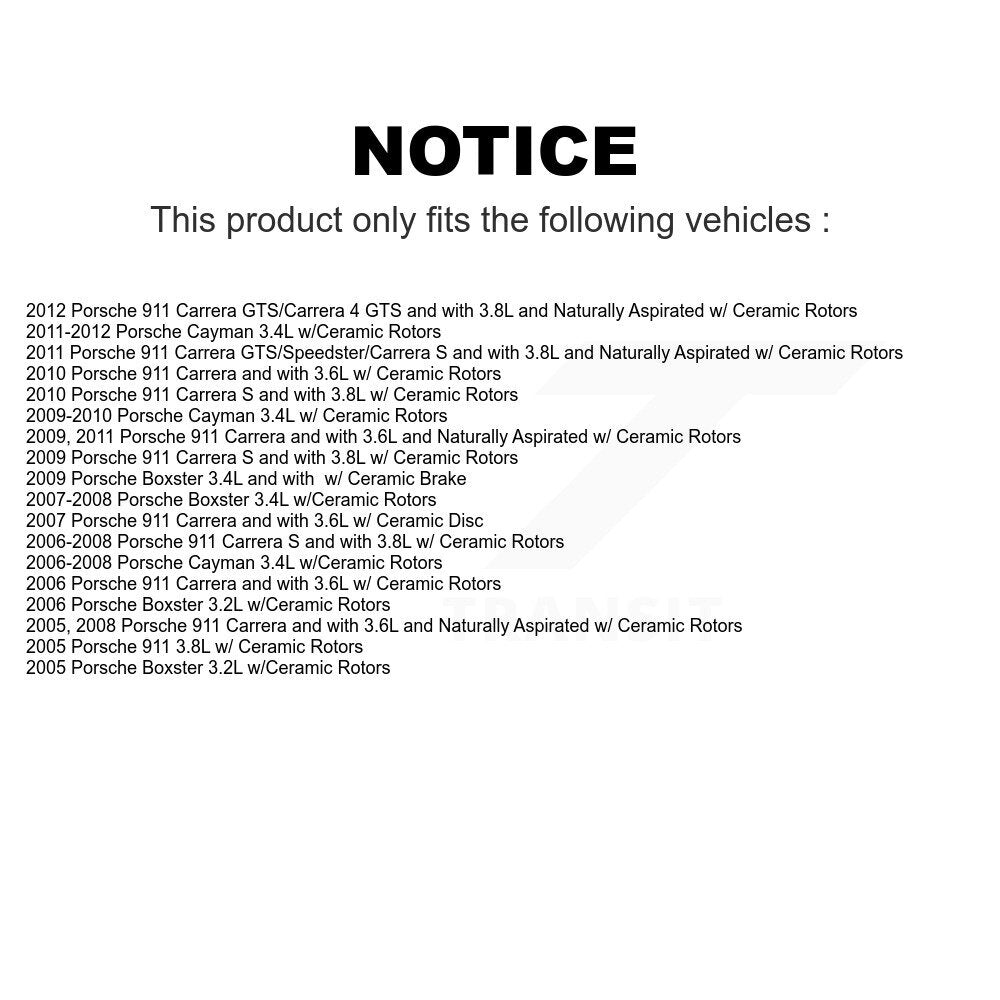 Mpulse Front Disc Brake Pads Wear Sensor (2 Pack) For Porsche 911 Cayman Boxster KSE-100351