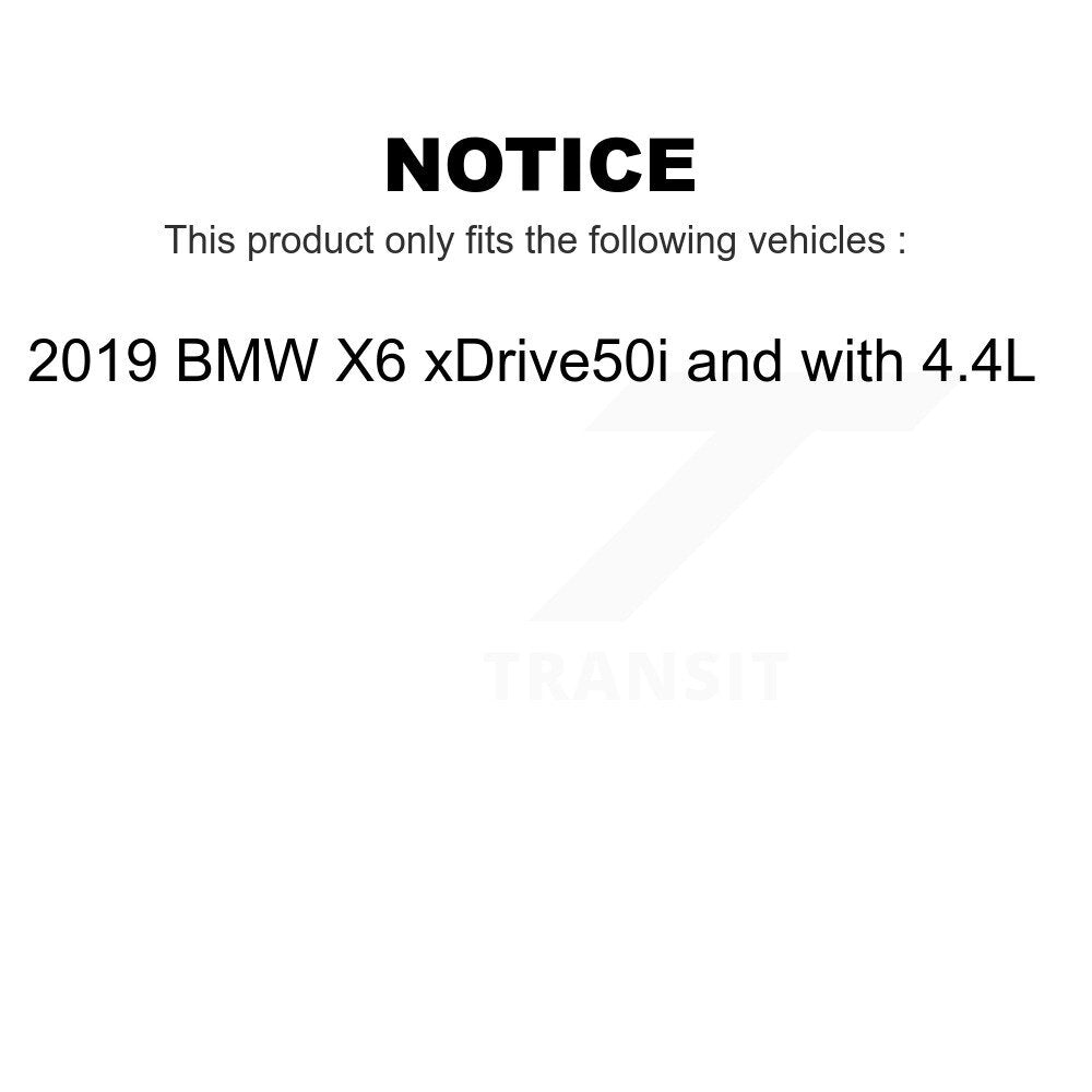 Mpulse Front Rear Disc Brake Pads Wear Sensor (4 Pack) For 2019 BMW X6 xDrive50i with 4.4L KSE-100398