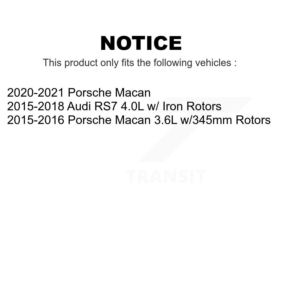 Mpulse Front Rear Disc Brake Pads Wear Sensor (4 Pack) For Porsche Macan Audi RS7 KSE-100401