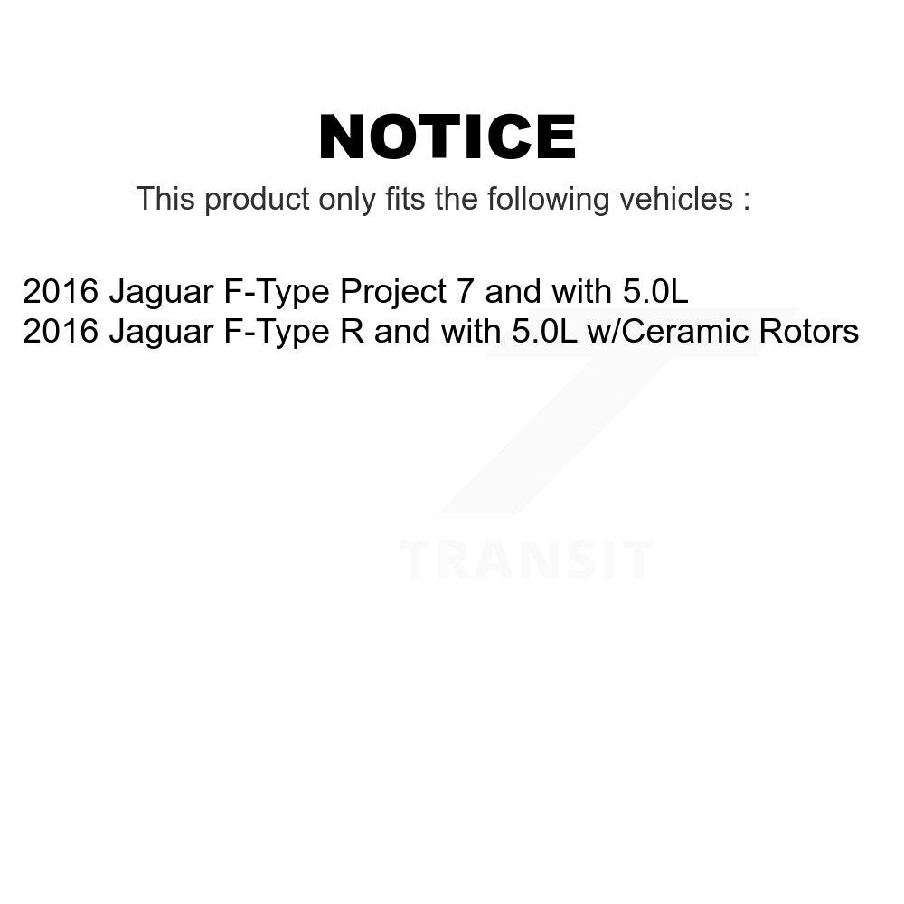 Mpulse Front Rear Disc Brake Pads Wear Sensor (4 Pack) For Jaguar F-Type KSE-100430