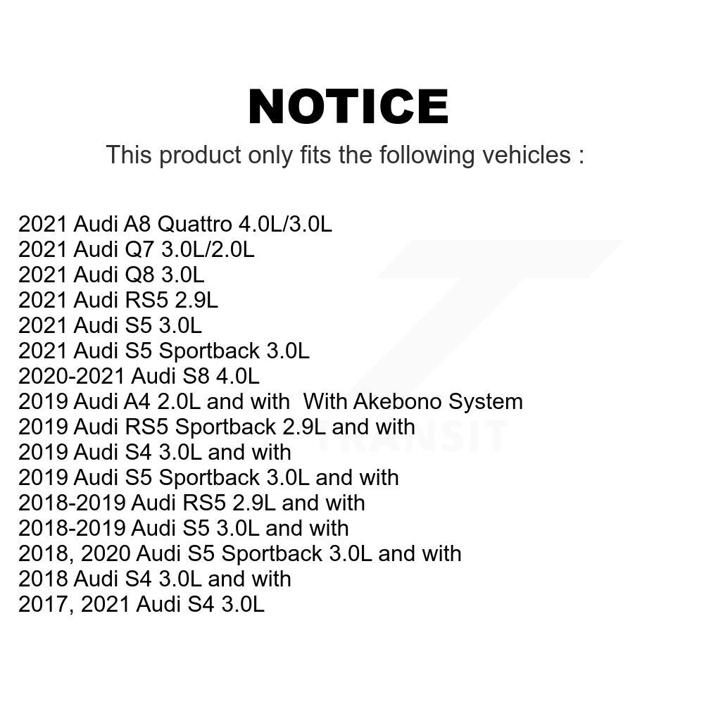 Mpulse Front Rear Disc Brake Pads Wear Sensor (4 Pack) For Audi A4 S5 S4 Sportback RS5 Q7 Q8 S8 A8 Quattro KSE-100443
