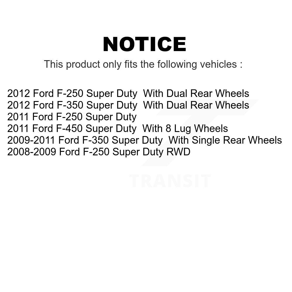 Front Rear Semi-Metallic Brake Pads Kit For Ford F-250 Super Duty F-350 F-450 KSM-100203