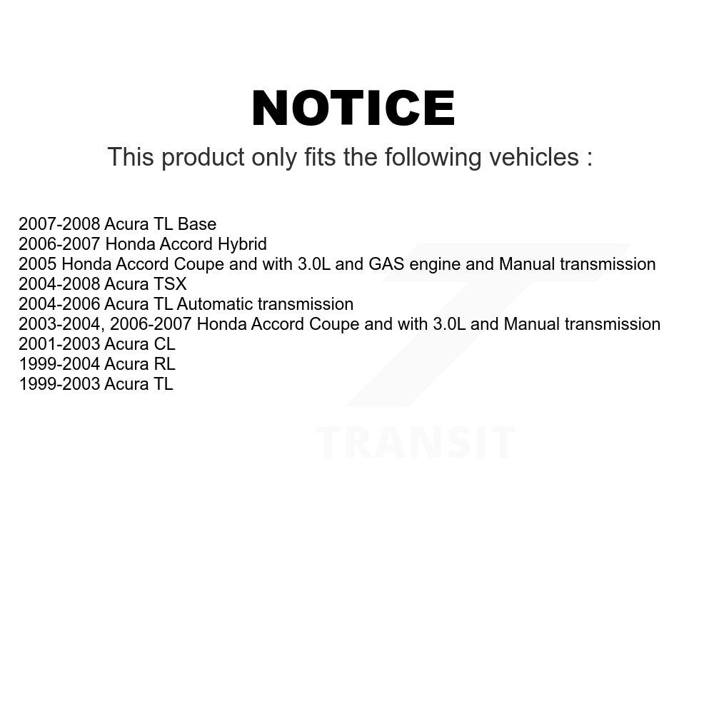 Front Rear Semi-Metallic Brake Pads Kit For Honda Accord Acura TL TSX RL CL KSM-100335