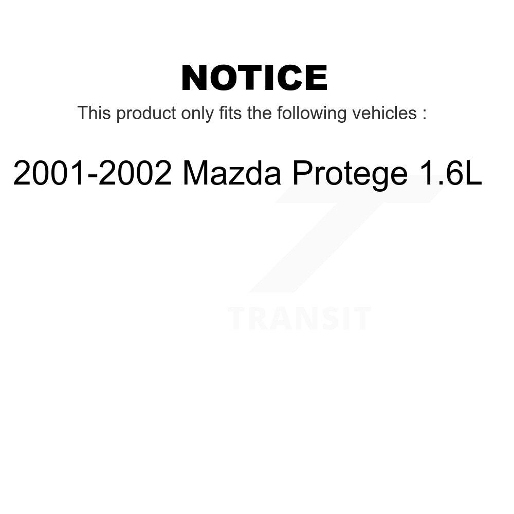 Front Rear Semi-Metallic Brake Pads Kit For 2001-2002 Mazda Protege 1.6L KSM-100339