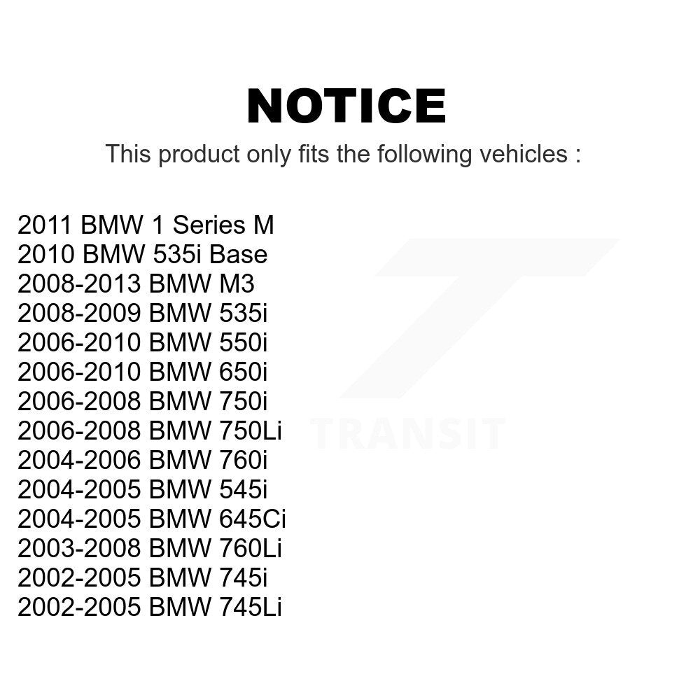 Front Rear Semi-Metallic Brake Pads Kit For BMW 750Li M3 650i 535i 745Li 550i 750i 745i 645Ci 545i 760Li 1 Series M 760i KSM-100417