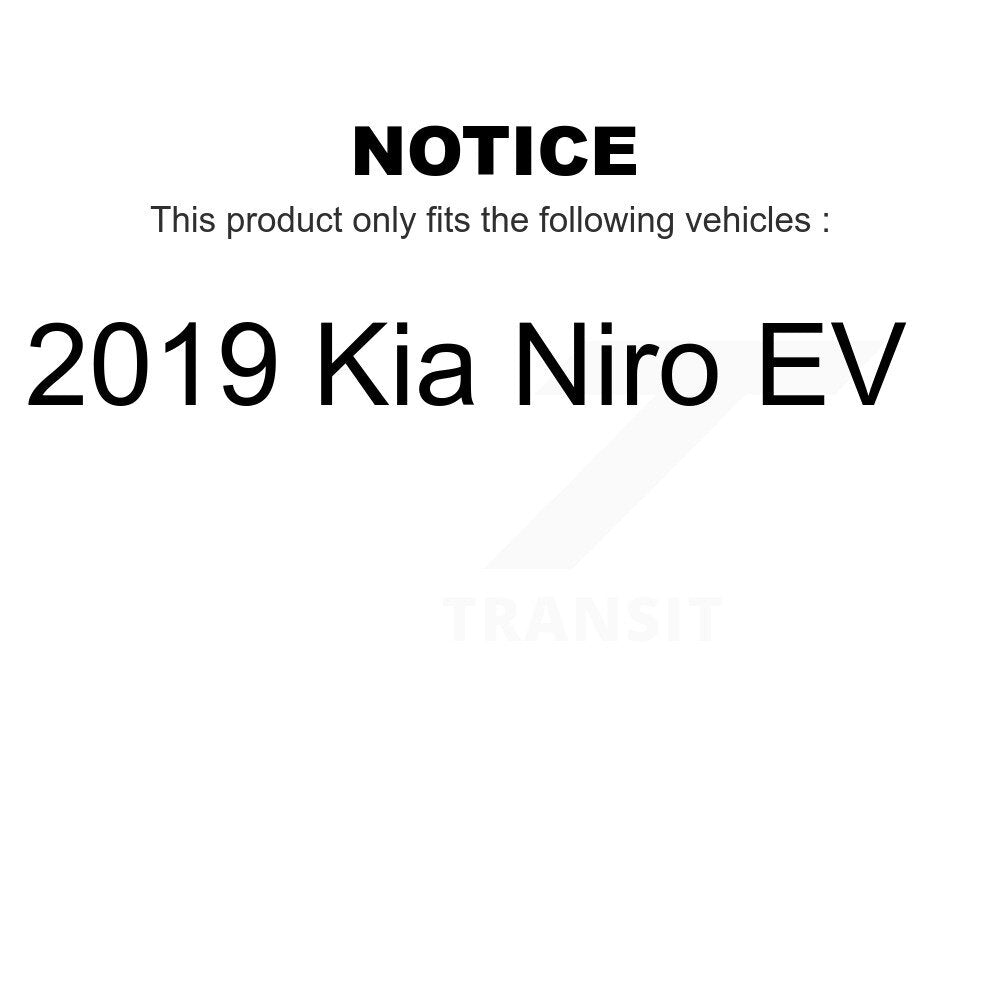 Front Rear Semi-Metallic Brake Pads Kit For 2019 Kia Niro EV KSM-100573
