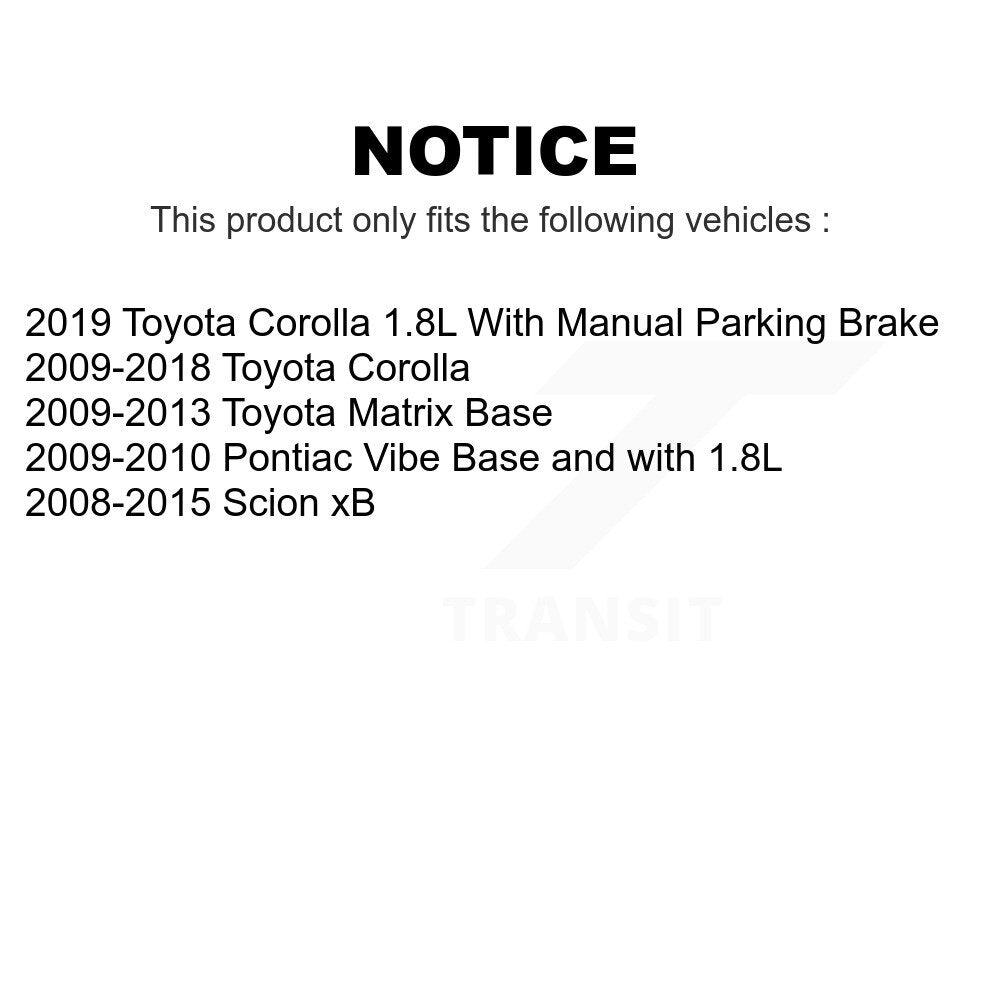 Front Rear Ceramic Brake Pads Kit For Toyota Corolla Scion xB Matrix Pontiac Vibe KTC-100107